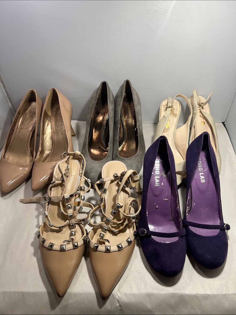 Damaged shoes ,different sizes,5 pairs for $15